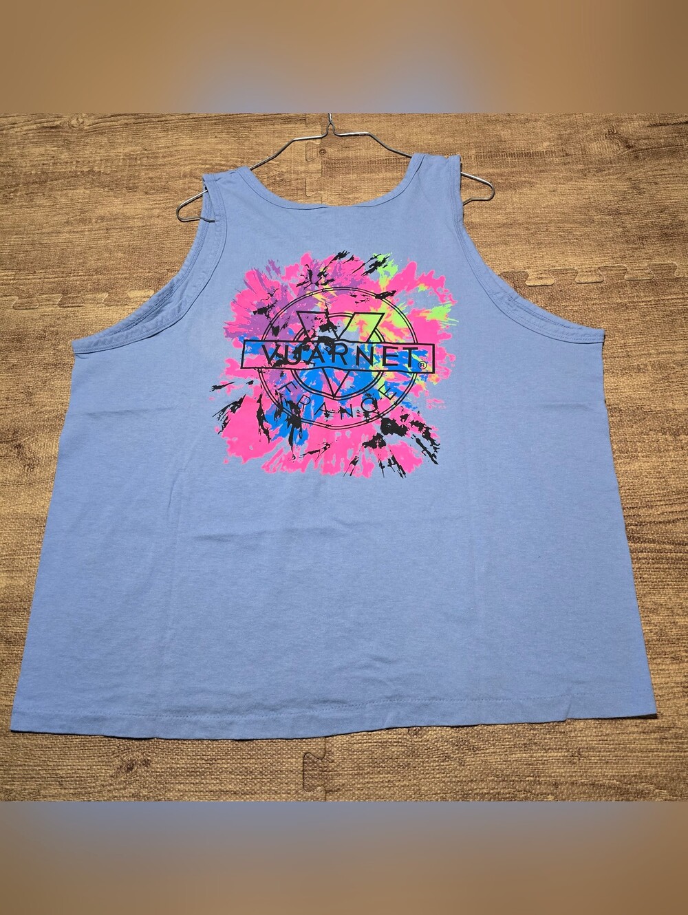 Vintage 90s Vuarnet France Tank Top Mens XL Blue Surfer Skate Muscle Shirt
